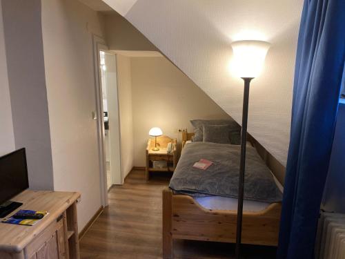 Postel nebo postele na pokoji v ubytování Marktplatzhotel - Restaurant Tafelspitz