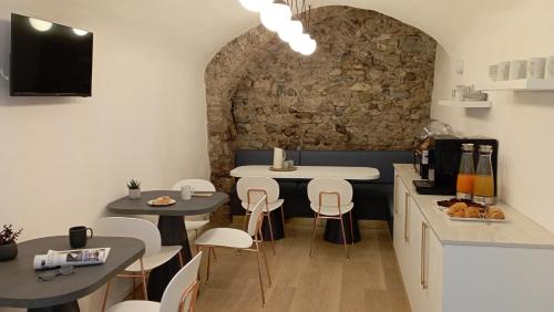 Reštaurácia alebo iné gastronomické zariadenie v ubytovaní Relais Sant'Anna