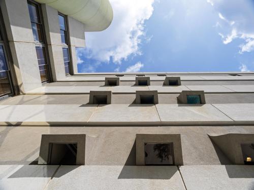 a building with a view of the sky at Galaxy Iraklio Hotel in Heraklio Town