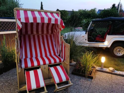 Fotografie z fotogalerie ubytování FeWo Dünengras mit Terrasse und Strandkorb v destinaci Lübeck