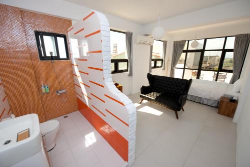 Un baño de Discovery B&B