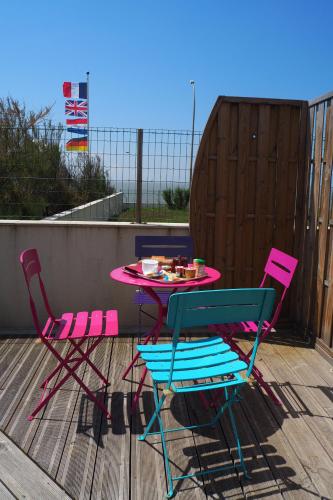 Balkón nebo terasa v ubytování Camping Le Puits de l'Auture