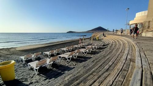 Views of El Medano beach, two