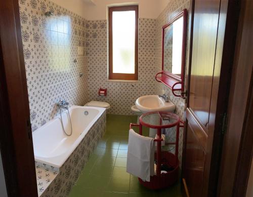 Koupelna v ubytování Villa Sara