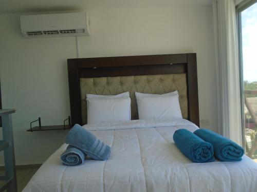 Postel nebo postele na pokoji v ubytování Casa Linda Isla Loft- Ocean View- Shared Pool
