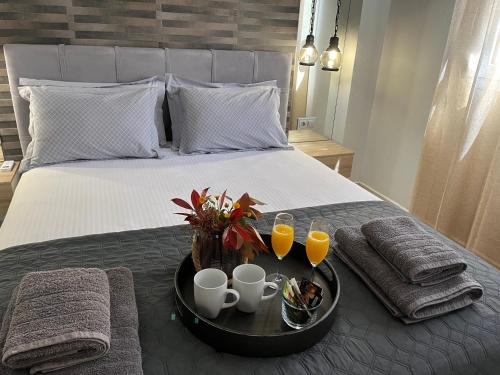 Ένα ή περισσότερα κρεβάτια σε δωμάτιο στο Onar Luxury Apartment