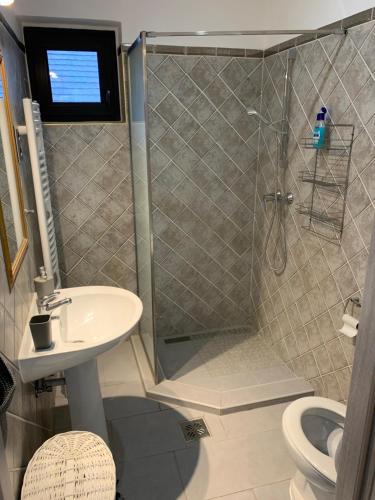 Kúpeľňa v ubytovaní Anita Apartman Miskolctapolca