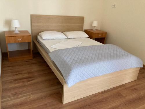 Postel nebo postele na pokoji v ubytování Rybitwa Karwia