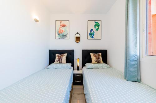 Кровать или кровати в номере Apartamento Torrevieja Sunrise Atalayas