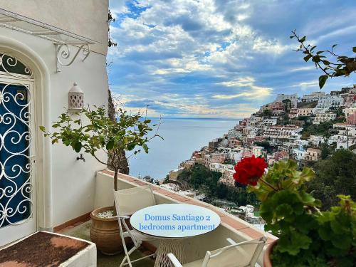 
A view of the pool at Santiago vacation home in Positano or nearby
