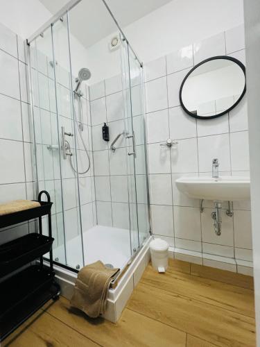 Ένα μπάνιο στο Hotel Villa Ems
