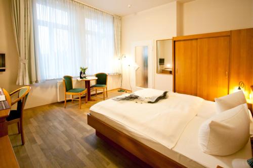 Katil atau katil-katil dalam bilik di Gästehaus Musestieg