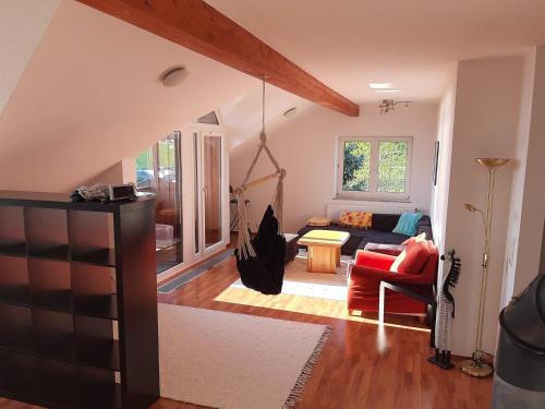 Posezení v ubytování Sundowner appartment at the lakeside - 120sqm