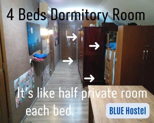 Сертификат, награда, вывеска или другой документ, выставленный в BLUE Hostel