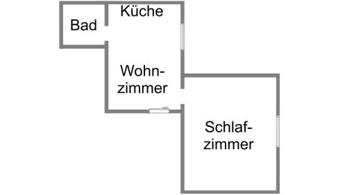 Ferienwohnungen am Matthiasturmの見取り図または間取り図