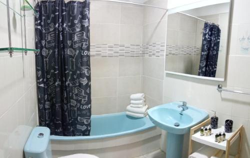 Ванная комната в Apartamento ohana