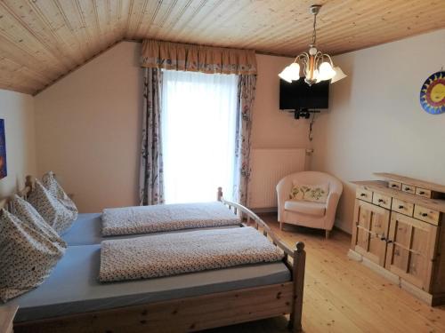 Krevet ili kreveti u jedinici u okviru objekta Ferienwohnung Wachmann
