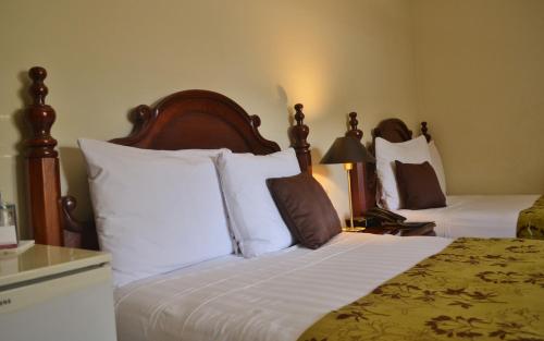 Postel nebo postele na pokoji v ubytování Hotel Villa Florencia Zona Rosa