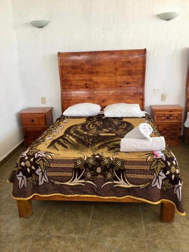 Cama o camas de una habitación en Posada Las Graditas