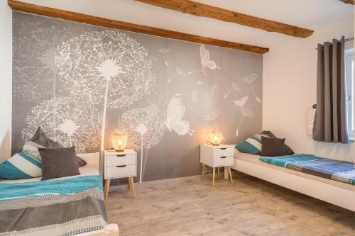 Postel nebo postele na pokoji v ubytování Ferienwohnung Relax