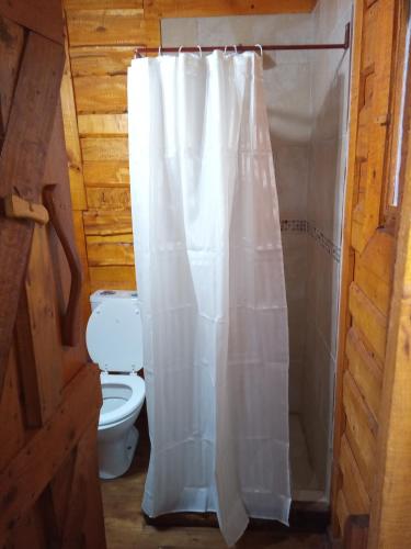 Ένα μπάνιο στο Cabaña Via Verde