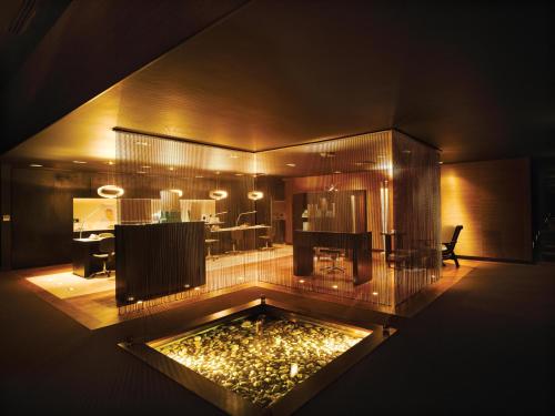 a large room with a kitchen and a living room at Seafield Hotel & Spa Resort in Gorey