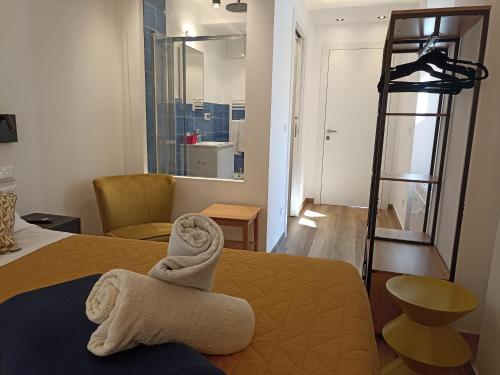 Гостиная зона в Al Porto 61 - Rooms for Rent