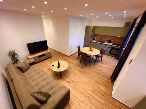 Televízia a/alebo spoločenská miestnosť v ubytovaní Vila Zrina - Apartmani
