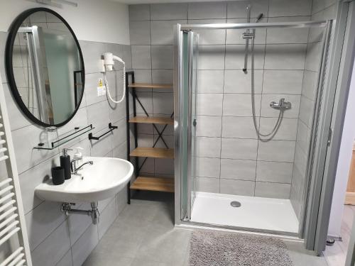 Koupelna v ubytování Penzion Diana