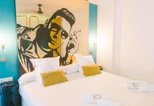 Posteľ alebo postele v izbe v ubytovaní Dorado Ibiza - Adults Only