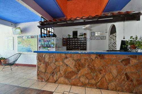 Lounge nebo bar v ubytování Hotel Costamar, Puerto Escondido