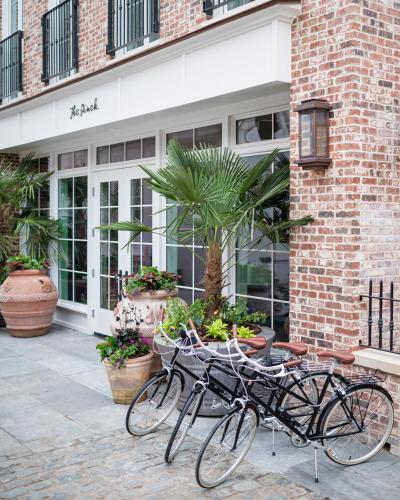 a group of bikes parked in front of a building at The Pinch Charleston in Charleston
