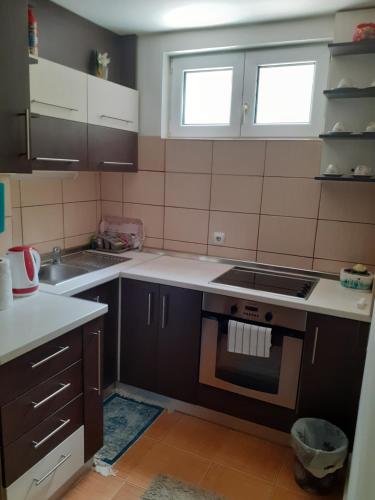 Η κουζίνα ή μικρή κουζίνα στο Apartman Nena