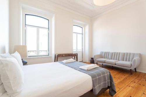 Кровать или кровати в номере Estrela Guesthouse