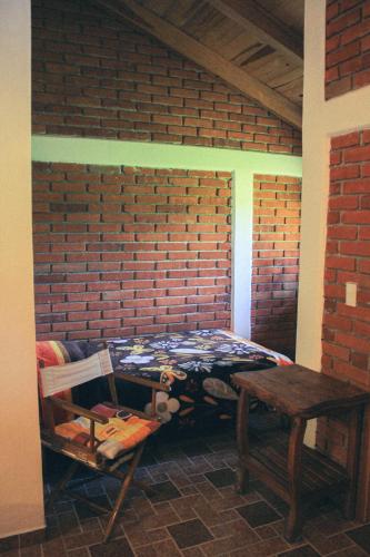 Posezení v ubytování Cabañas Rincón Escondido