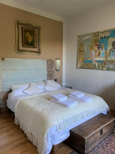 Postel nebo postele na pokoji v ubytování Come una volta farm