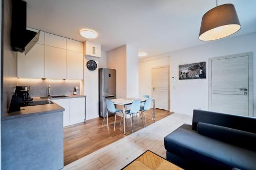 Kuchyňa alebo kuchynka v ubytovaní LAGUNA Apartament 20 Willa Leśna