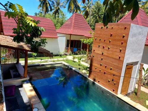 A view of the pool at Twiny's or nearby