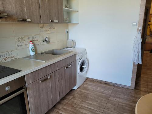 Kuchyň nebo kuchyňský kout v ubytování Apartmán Ellie Vysoké Tatry