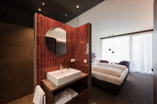 Koupelna v ubytování Hotel Braunsbergerhof