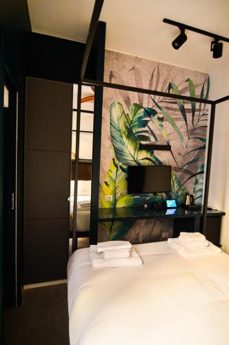 Postel nebo postele na pokoji v ubytování Flatinrome Rooms in Trastevere