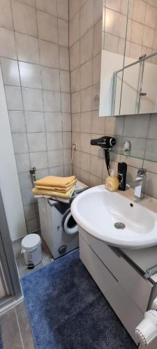 Kúpeľňa v ubytovaní Innenstadtgarten-Wohnung