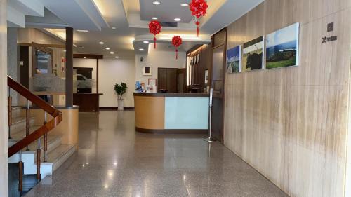 The lobby or reception area at Foung Kou Hotel