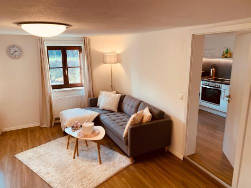 Et opholdsområde på FELIX LIVING 2, Cozy & modern & Netflix Wohnung mit Blick ins Grüne