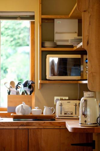 Dapur atau dapur kecil di Just a Minim - a beautiful studio in quaint rural location