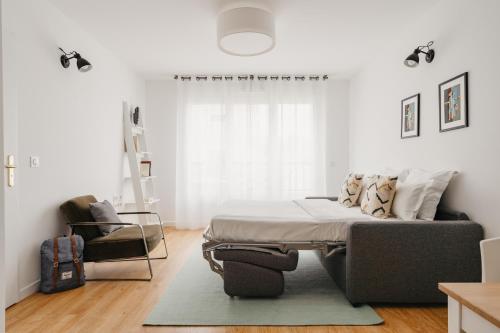 Χώρος καθιστικού στο Edgar Suites Châtillon