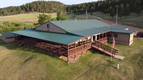 
A bird's-eye view of The Lodge at Devils Tower
