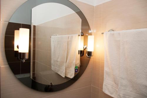 Koupelna v ubytování Hotel Cristian
