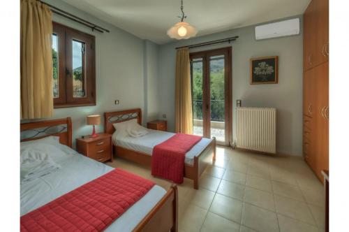 Cama o camas de una habitación en Amazing Villa Amare with stunning views