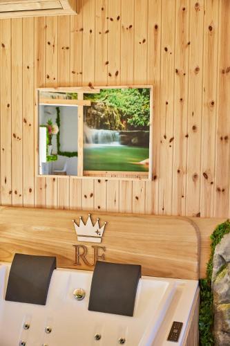 a dining room with a table and a window at REnt room Japaroom in Anguillara Sabazia